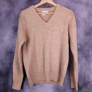 Vintage 70s patterned Richman Brothers preppy trad ivy old money style sweater